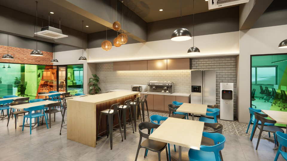 Tech Zone pantry and cafeteria